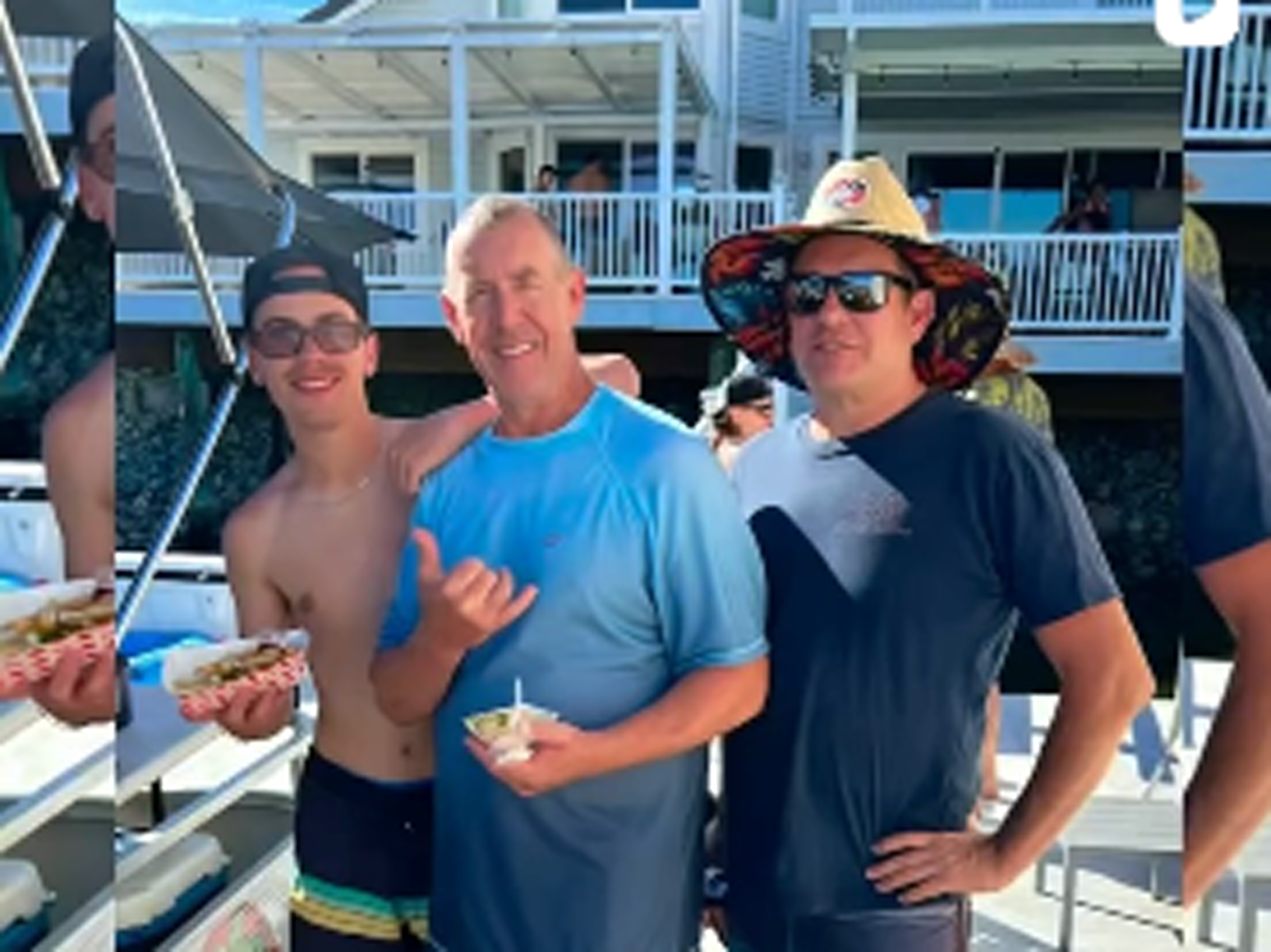 Customers on the dock